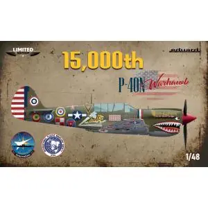 EDUARD 1/48; 15,000th - Limited edition kit of US WWII fighter P-40N Warhawk Bestseller