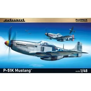 Ultime Pezzi EDUARD 1/48; BOEING ProfiPACK edition kit of US WWII famous fighter aircraft P-51K Mustang
