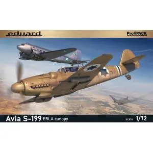 EDUARD 1/72; ProfiPACK edition kit of Czechoslovak single engine fighter Avia S-199 with ERLA canopy Di Tendenza
