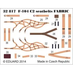 Sconto EDUARD 1 32 F-104 Starfighter seat-belts FABRIC