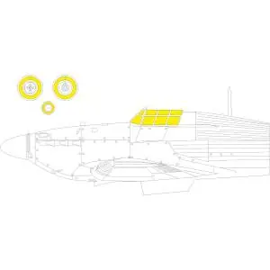 EDUARD 1 32 Hawker Hurricane Mk. IIb TFace Masking Tape Economico