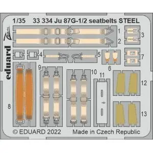 EDUARD 1 32 Junkers Ju-87G-1/2 Stuka seatbelts STEEL Ultima Occasione