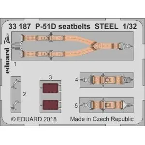 Prezzo Basso EDUARD 1 32 P-51D seatbelts STEEL