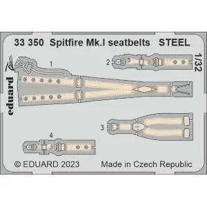 EDUARD 1 32 Supermarine Spitfire Mk.I seatbelts STEEL Miglior Prezzo