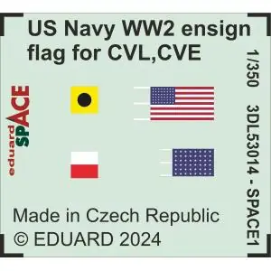 Prezzo Di Fabbrica EDUARD 1 350 US Navy WW2 ensign for CVL, CVE, CL & DD SPACE