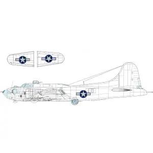 EDUARD 1 48 B-17F US national insignia blue outl. Masking Tape Saldi