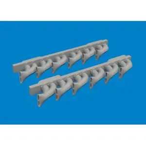 EDUARD 1 48 Bell P-39 Airacobra exhaust stacks fishtail PRINT Promozione