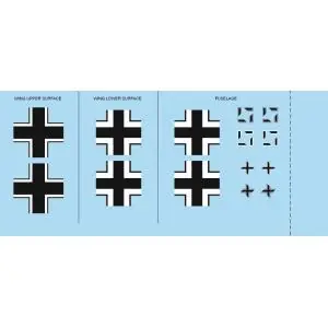 Popolare EDUARD 1 48 Bf-109 F-2 national insignia