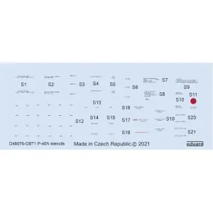 Prezzo Scontato EDUARD 1 48 Curtiss P-40N stencils