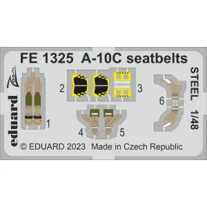 Offerta Del Giorno EDUARD 1 48 Fairchild A-10C Thunderbolt II seatbelts STEEL
