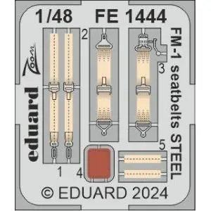 EDUARD 1 48 General-Motors FM-1 Wildcats seatbelts STEEL Spedito Oggi