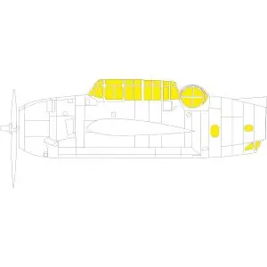 Nuova Collezione EDUARD 1 48 Grumman TBF-1C Avenger TFace Masking Tape