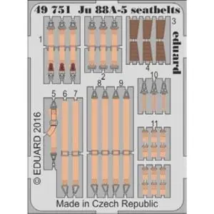 EDUARD 1 48 Ju 88A-5 seatbelts Occasione