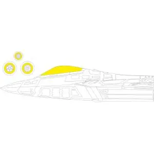 EDUARD 1 48 Lockheed-Martin F-22A Masking tape Prezzo Di Fabbrica
