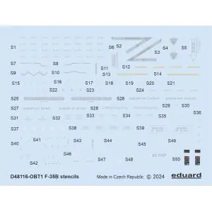 Ultimissimo Modello EDUARD 1 48 Lockheed-Martin F-35B Lightning II stencils