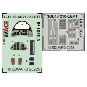 EDUARD 1 48 Messerschmitt Bf-109E-3 SPACE Must-Have