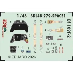 Economico EDUARD 1 48 Messerschmitt Bf-109F-2 SPACE 1/48