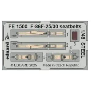 EDUARD 1 48 North-American F-86F-25/30 seatbelts STEEL Compra Oggi Stesso