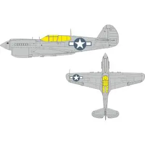 EDUARD 1 48 P-40N Warhawk US national insignia Masking Tape Spedizione Espresso