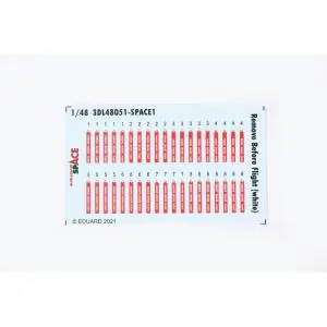 Direttamente Dal Produttore EDUARD 1 48 Remove Before Flight (white) SPACE -3D Decals + PE