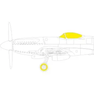 Nuovo Arrivo EDUARD 1 48 Supermarine Spitfire F Mk.XVIII TFace Masking tape