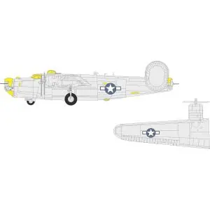 EDUARD 1 72 B-24J Liberator national insignia Masking Tape Prezzo Di Fabbrica