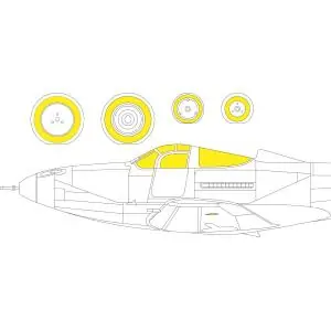 EDUARD 1 72 Bell P-39 / P-400 Airacobra Masking Tape Esclusivo