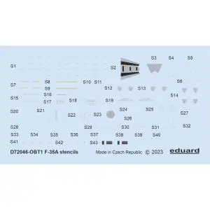 Non Perdere EDUARD 1 72 Lockheed-Martin F-35A stencils