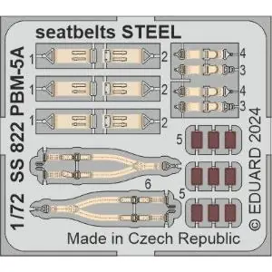 Vendita Finale EDUARD 1 72 Martin PBM-5A Mariner seatbelts STEEL