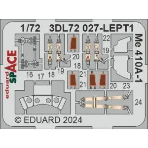 EDUARD 1 72 Messerschmitt Me-410A-1/U-2 SPACE Professionale