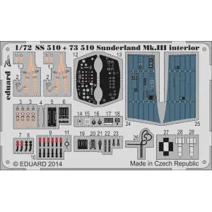 Nuova Collezione EDUARD 1 72 Sunderland Mk. III interior S. A.