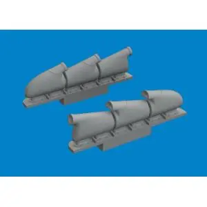 EDUARD 1 72 Supermarine Spitfire Mk.V 3-stacks exhaust rounded Offerta Speciale