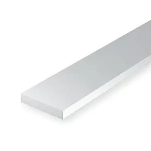 Ultimissimo Modello EVERGREEN (35cm) Strisce di Polystyrene bianco opaco mm. 1,5 x 4,0 (9 per confezione)