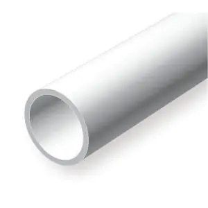 Offerta Del Giorno EVERGREEN (35cm) Tubi in Polystyrene bianco opaco mm. 5,5 (7/32") (3 per confezione)