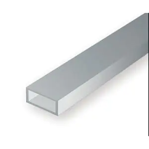 Compra Online EVERGREEN (35cm) tubi Rettangolari in Polystyrene bianco opaco mm. 4,8x7,9 (2 per confezione)