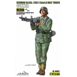 Jason Studio 1/16; German Sd.Kfz. 250/1 Ausf.A Half Track gunner A Buon Prezzo