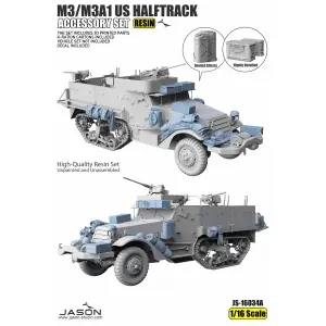 Prezzo Ridotto JASON Studio 1 16 M3/M3A1 US Halftrack Accessory Set A