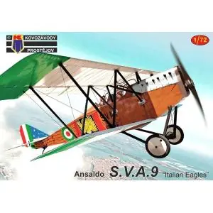 KOVOZAVODY PROSTEJOV 1/72; Ansaldo SVA 9 ‘Italian Eagles‘ (3x camo) Nuovo Arrivo