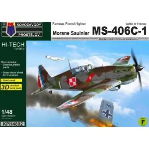Ultime Pezzi Kovozavody Prostejov 1 48; Morane Saulnier MS-406C-1 "Battle of France"
