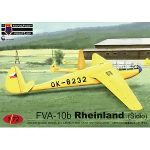 Ultimissimo Modello Kovozavody Prostejov 1 72; FVA-10b Rheinland (Sidlo) "Czechoslovak aeroclubs"
