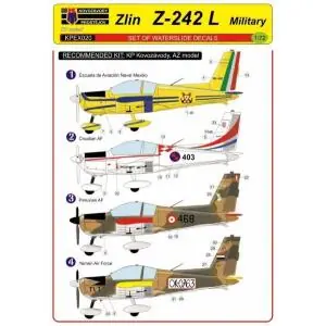 Affare Kovozavody Prostejov 1 72; Zlin Z-242 L - Military