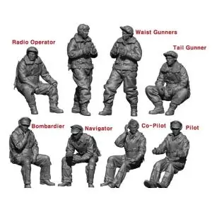 LEGEND PRODUCTIONS 1 72; WW2 US Bomber B-17 Crew Set - 8 Figures 1 72 Affare
