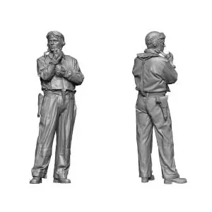 Occasione LEGEND PRODUCTIONS 1 72; WW2 US Navy Pilot (on deck) 1 72