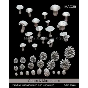 MANTIS MINIATURES 1 35 Cones & Mushrooms Occasione Imperdibile
