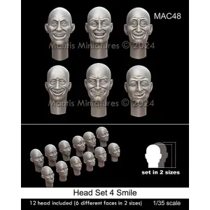 MANTIS MINIATURES 1 35 Head Set 4 Smile Prezzo Conveniente