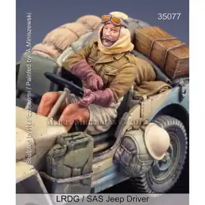 Novità MANTIS MINIATURES 1 35 LRDG/SAS Jeep Driver