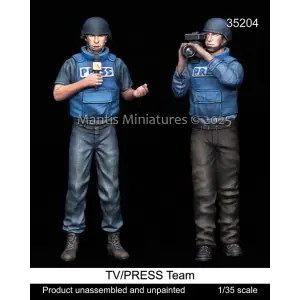Economico MANTIS MINIATURES 1 35 TV/PRESS Team