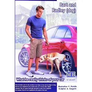 MASTER BOX 1/24 Bart and Radley (1 fig. & dog) Prezzo Conveniente