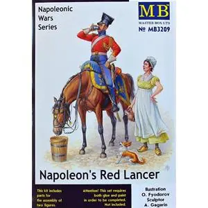 Professionale MASTER BOX 1/32 Napoleon‘s Red Lancer (2 fig.&horse)