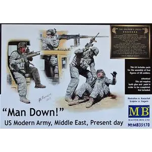 MASTER BOX 1/35 ‘Man Down!‘ US Modern Army, Middle East Direttamente Dal Produttore